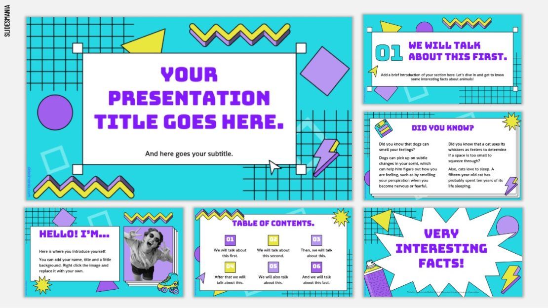 90s presentation template