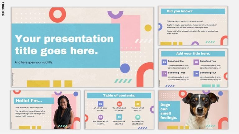 Free Geometric PowerPoint templates and Google Slides themes - SlidesMania