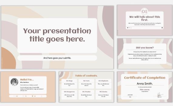 presentation slides template free download
