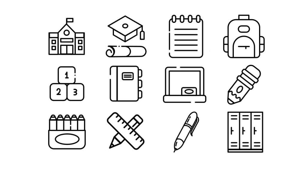 School icon collection | 0011 - SlidesMania