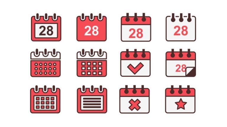 Calendar icon collection | 0049 - SlidesMania